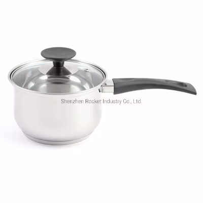 Stainless Steel Pots & Pans Ergonomic Riveted Stainless Steel Handle Stainless Steel Saucepan